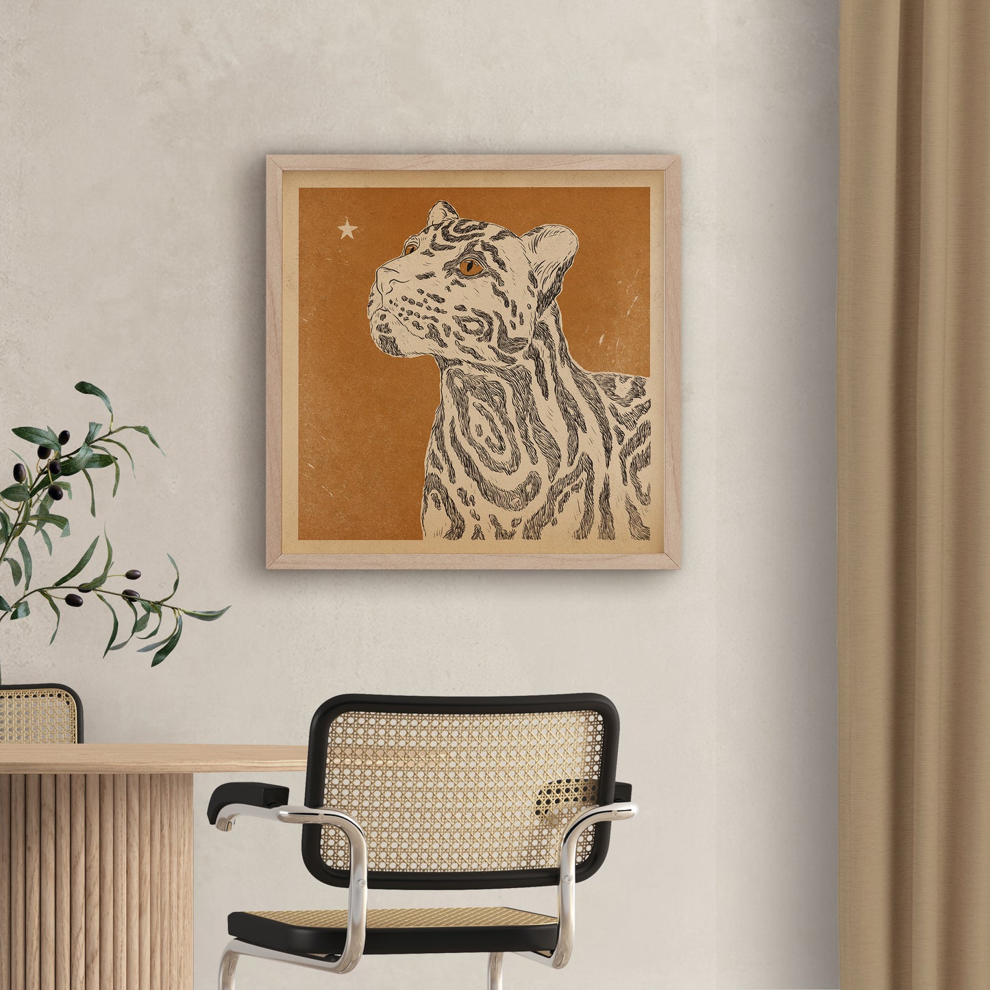 'Clouded tiger' print