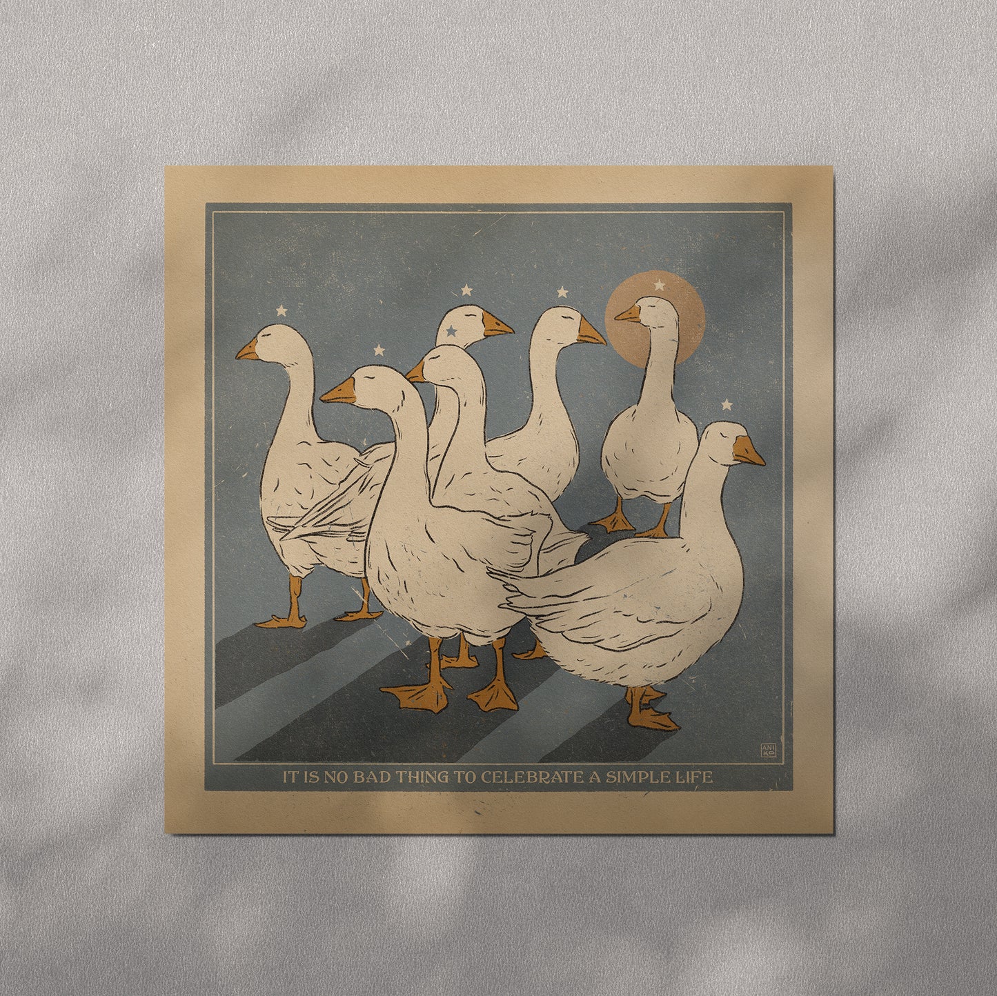 'Simple life' print