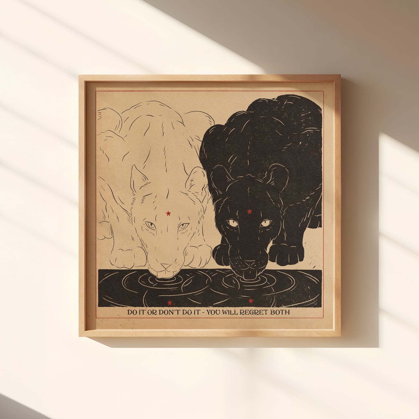 'Day and night' print