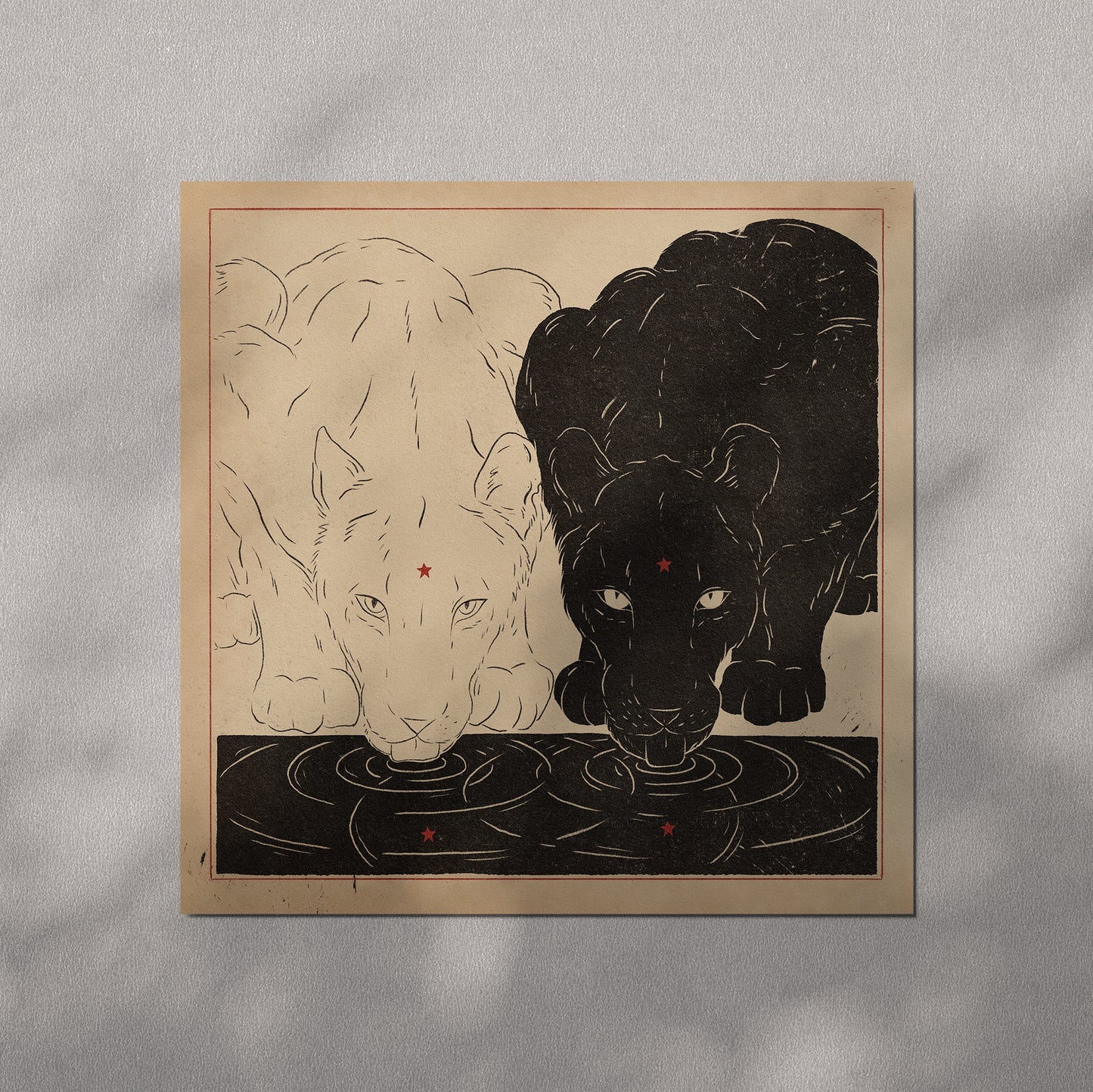 'Day and night' print