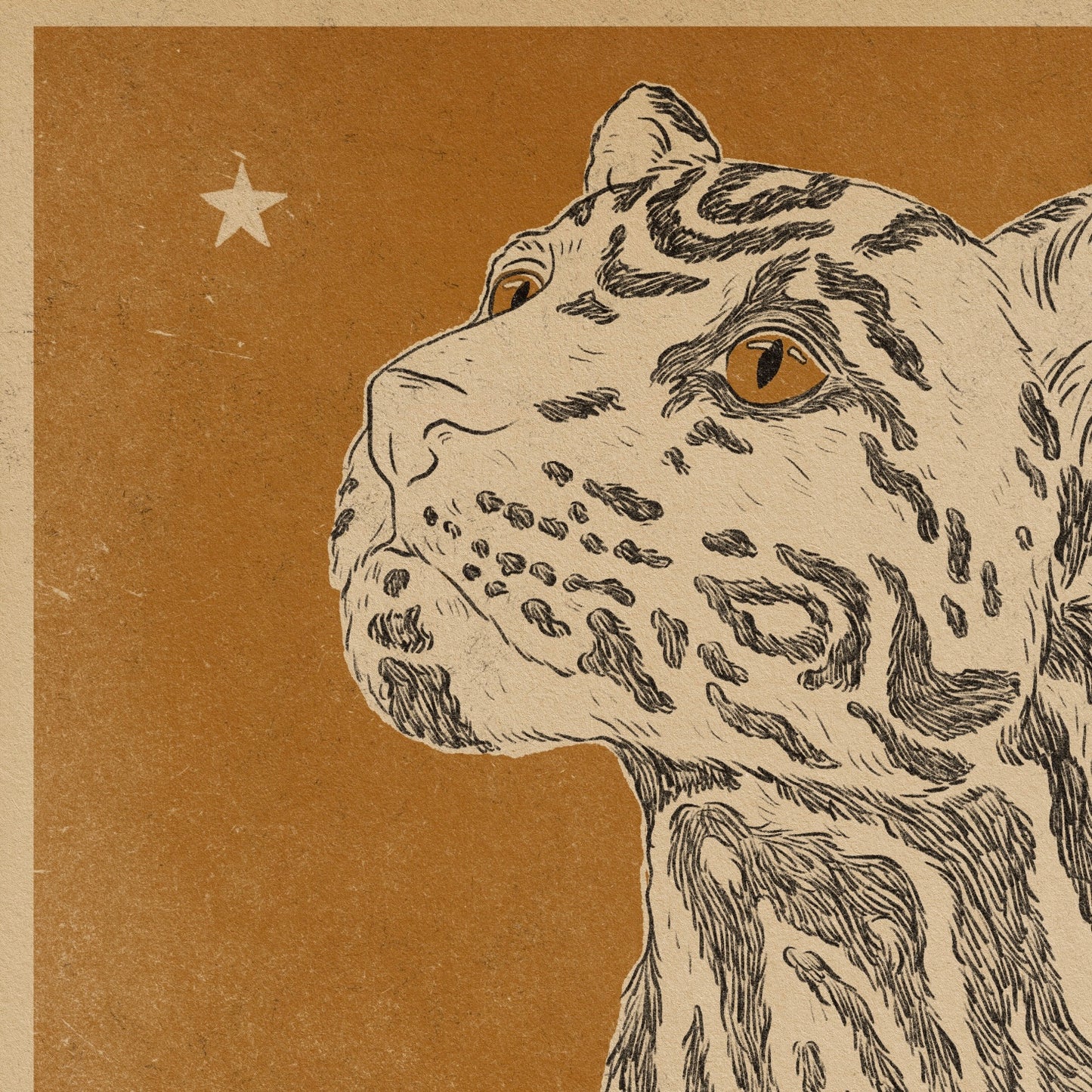 'Clouded tiger' print