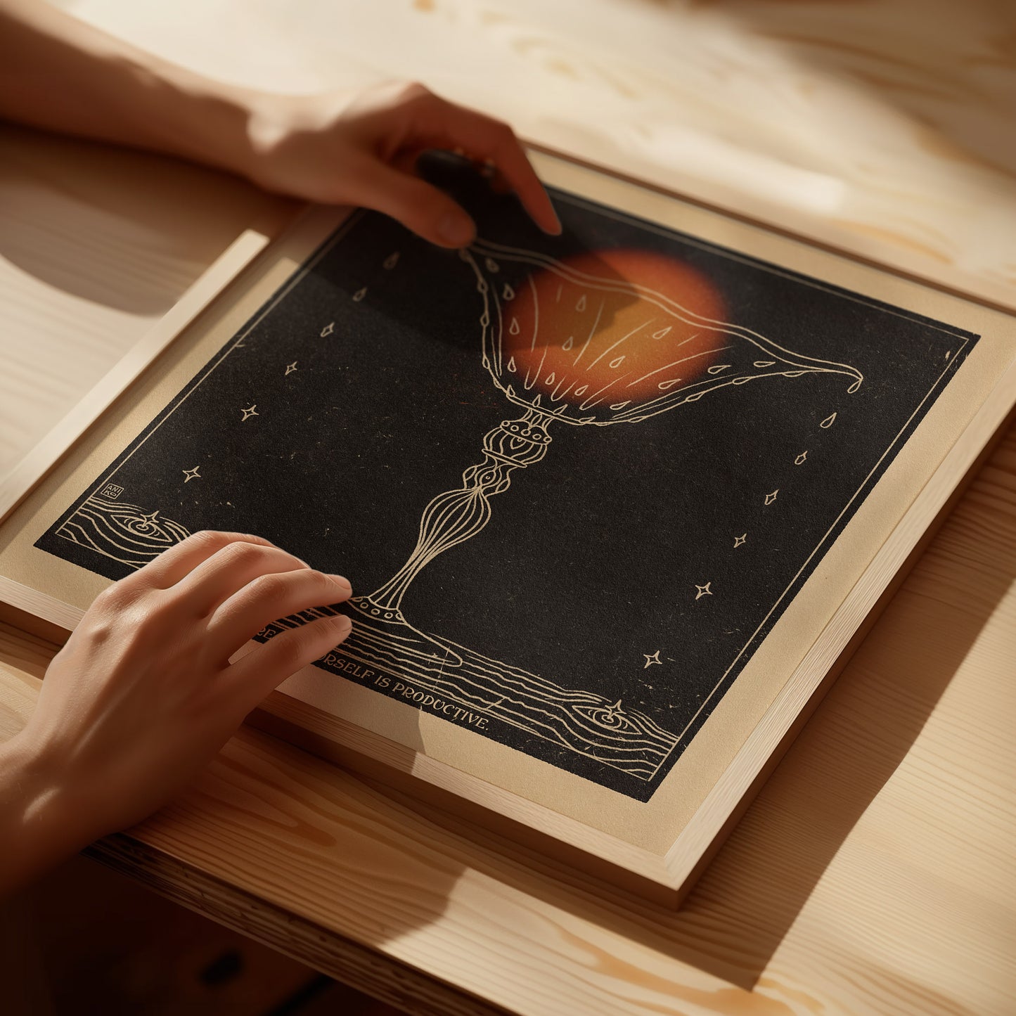 'Liquid light' print