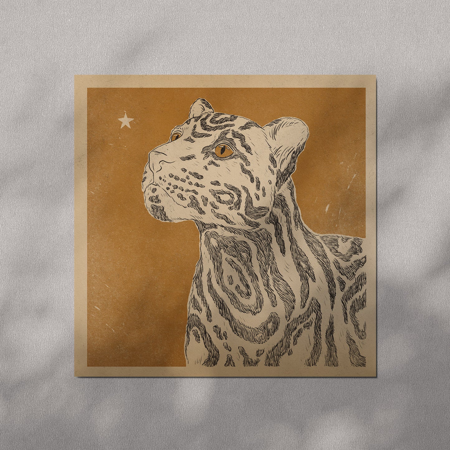 'Clouded tiger' print