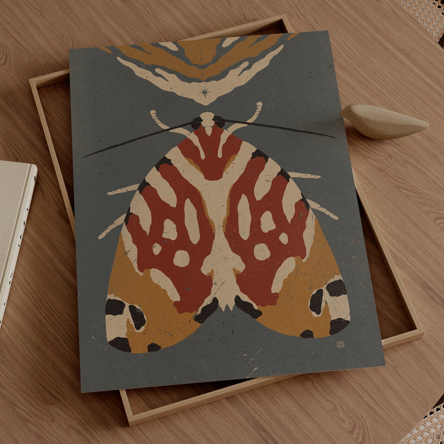 'Moth' print