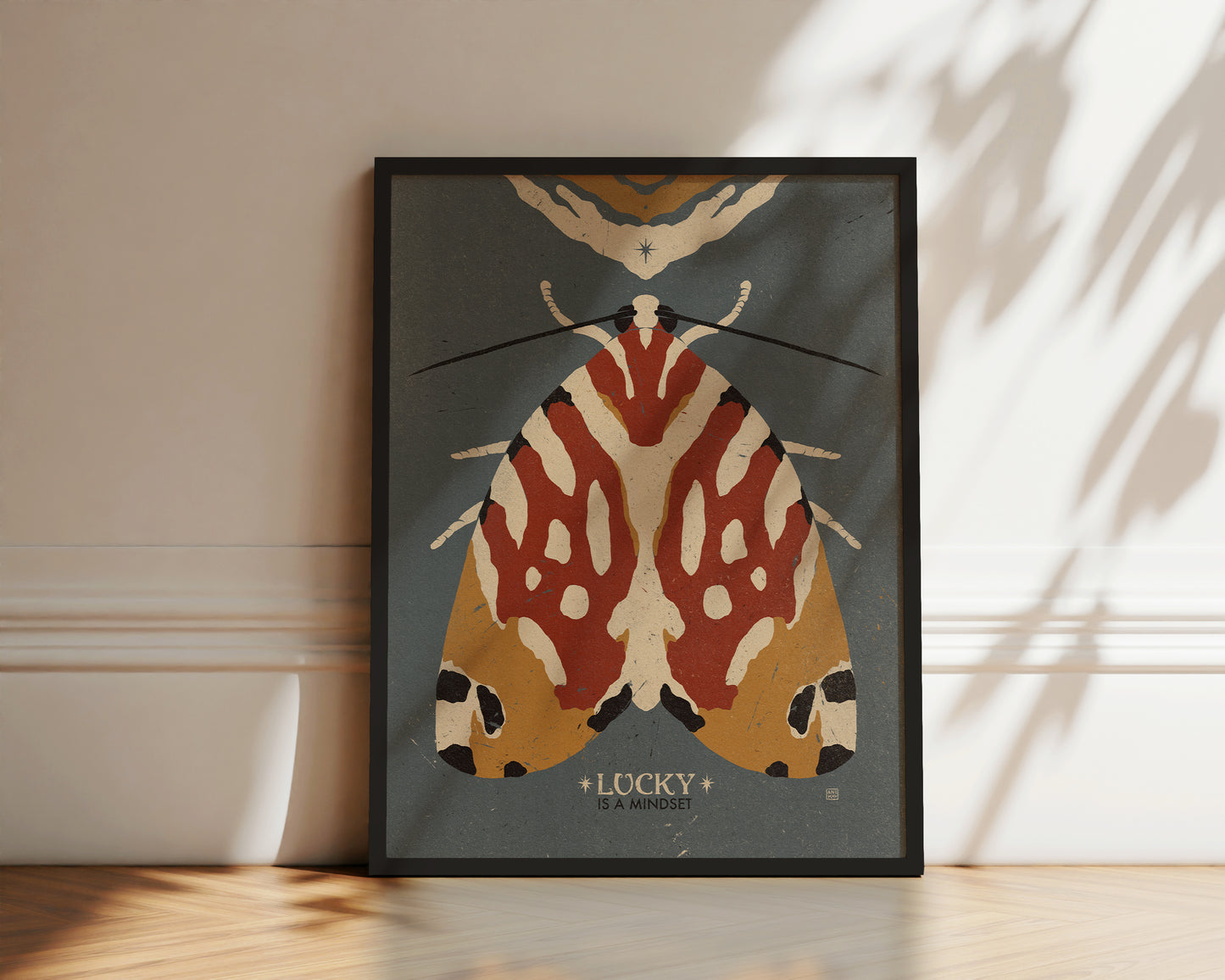 'Moth' print