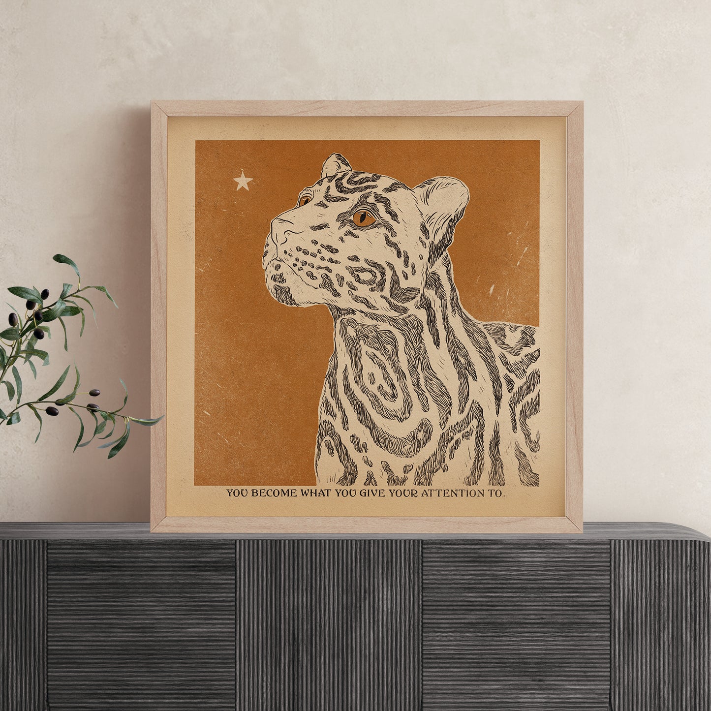 'Clouded tiger' print