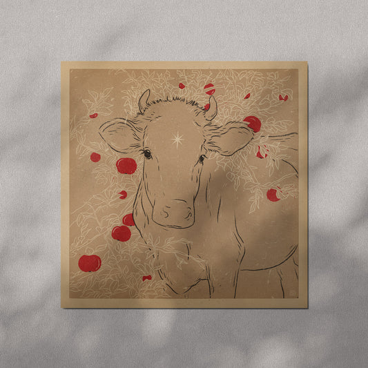 'Apple tree and cow' print