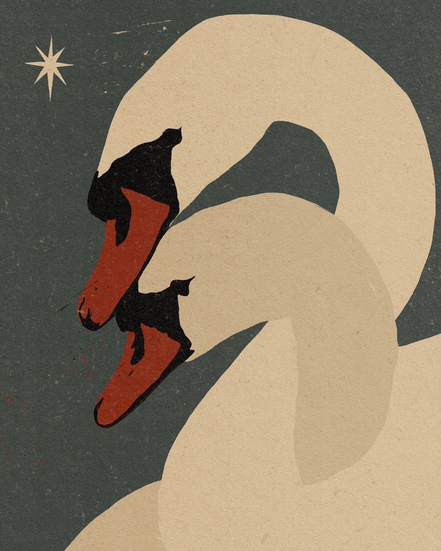 'Swans' print