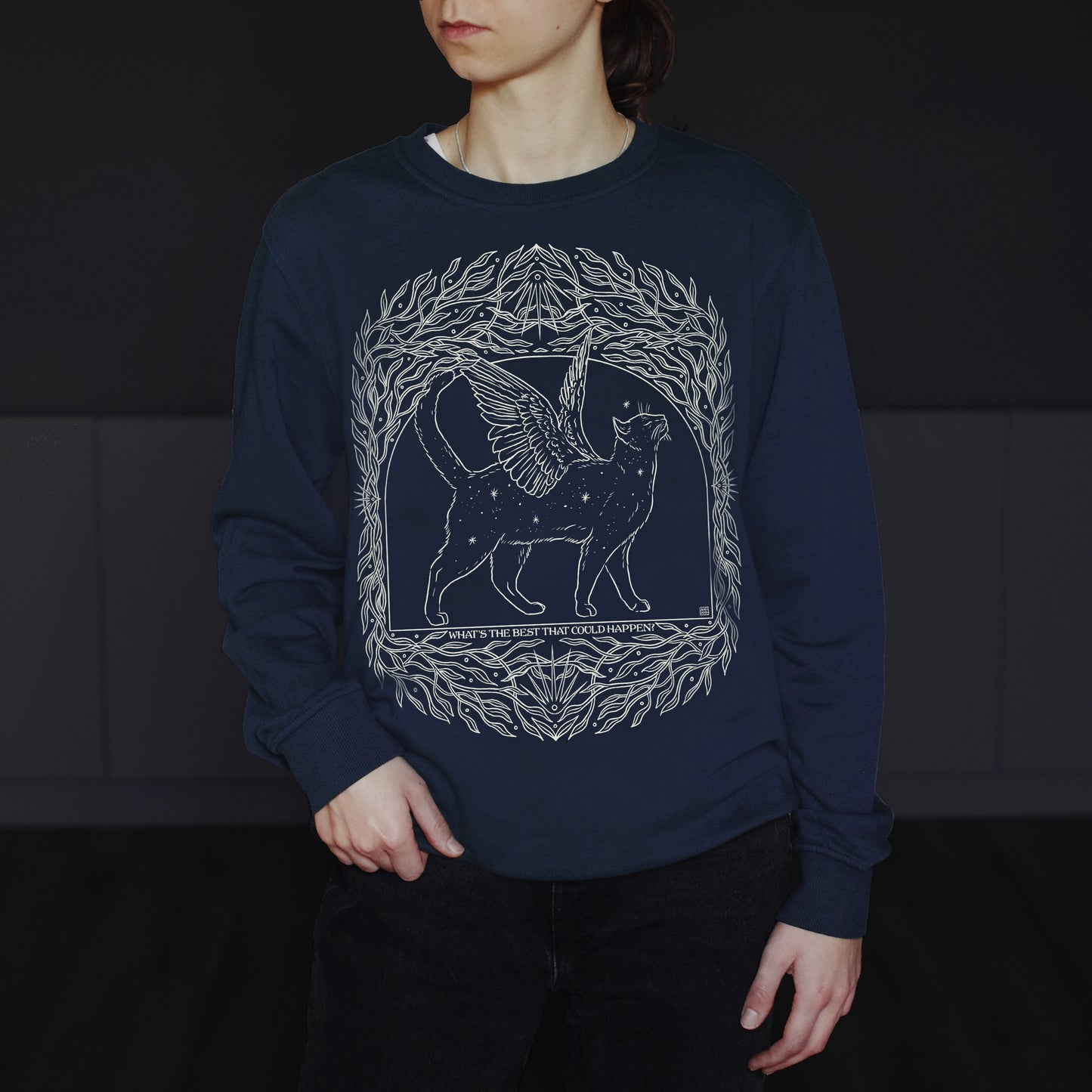 'Guardian cat' sweatshirt