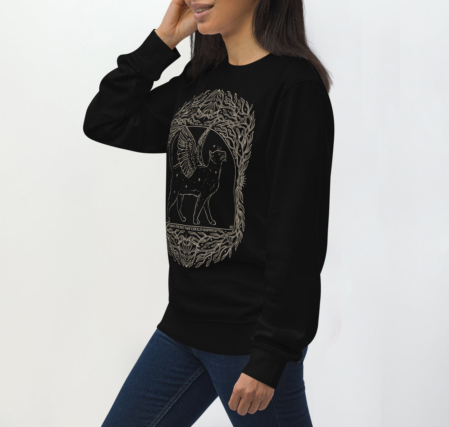 'Guardian cat' sweatshirt