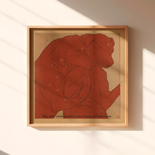 'A hug' print