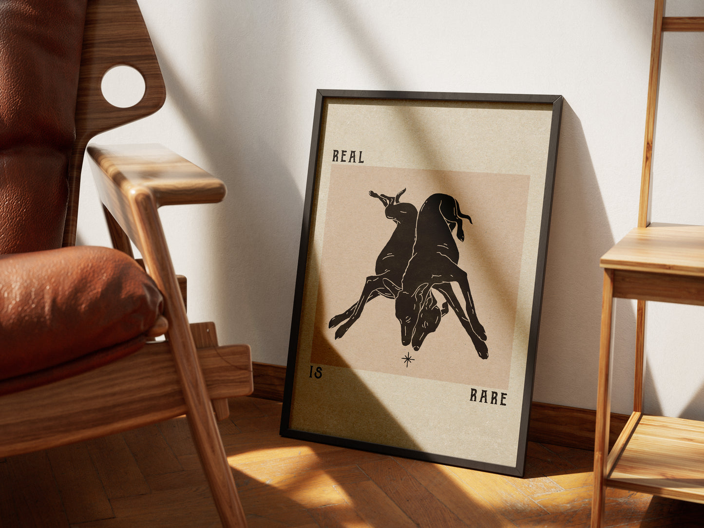 'Real is rare' print