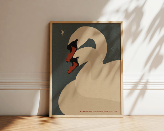 'Swans' print