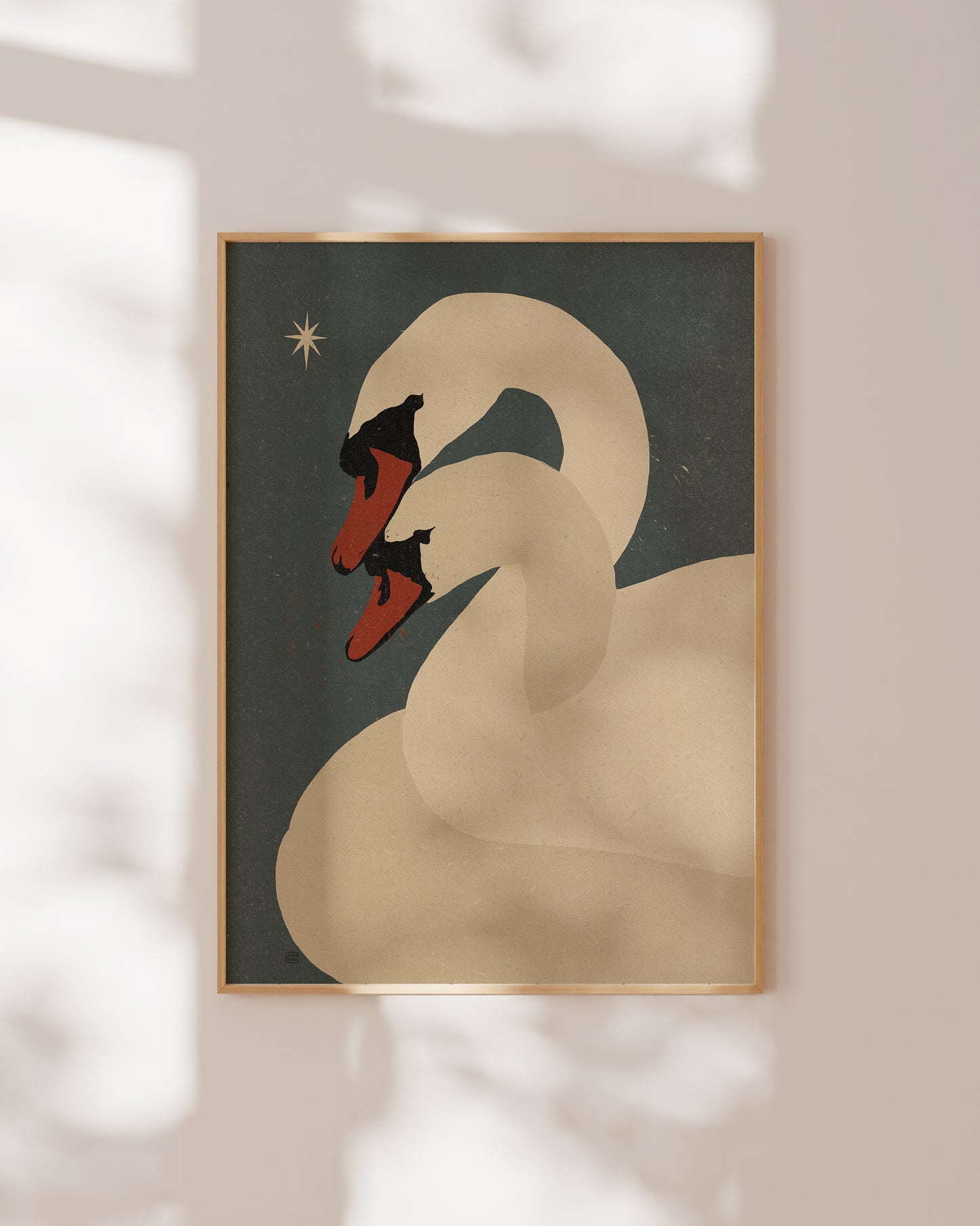 'Swans' print