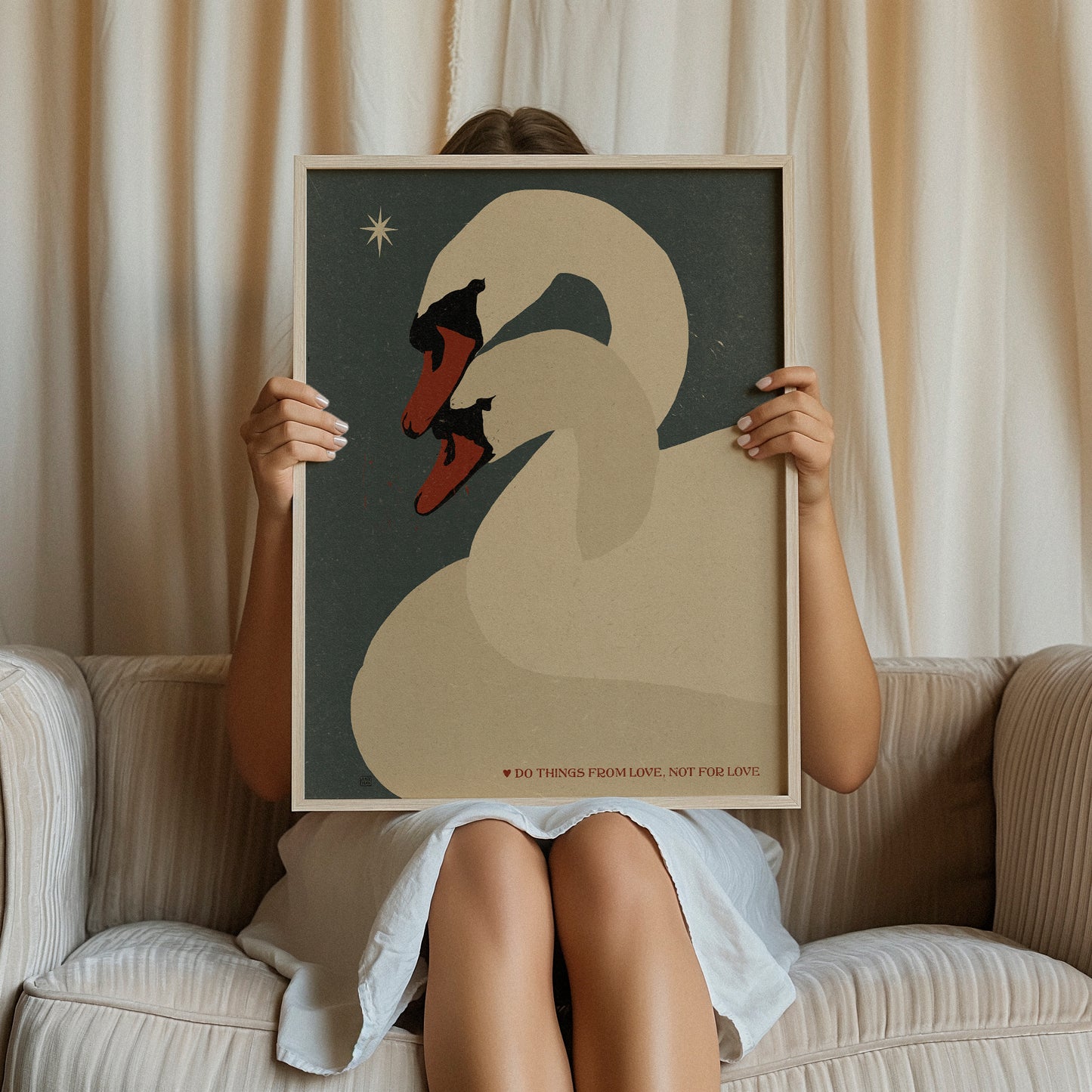 'Swans' print