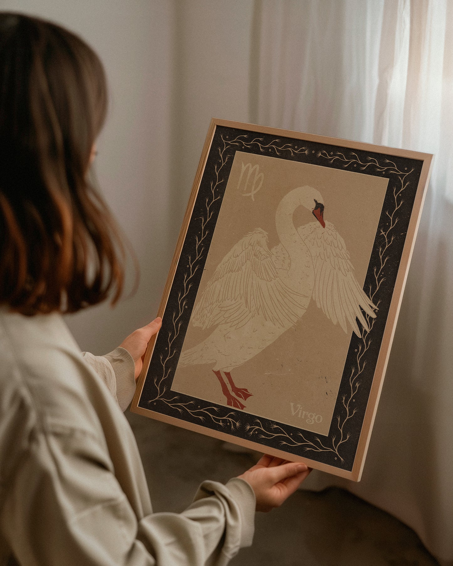 Virgo zodiac sign print