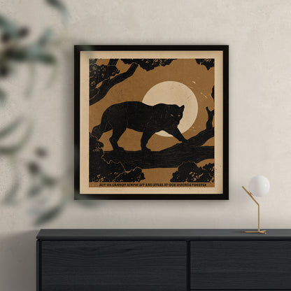 'Black jaguar' print